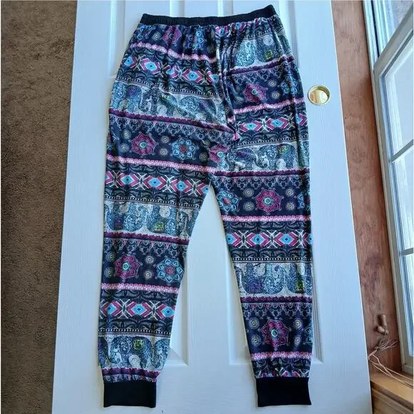 Bae City Elephant Print Harem Pants 3X joggers lounging PJ pajama pants pockets - Picture 3 of 16